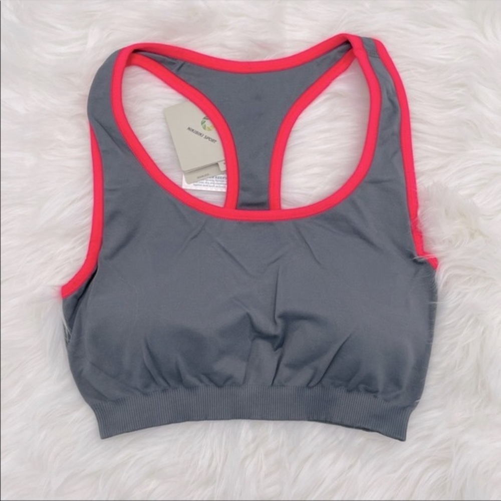 Nikibiki Gray Sports Bra Active Yoga Wear …